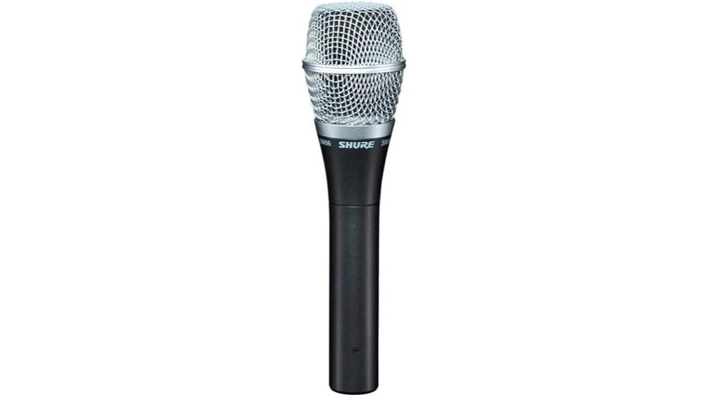 professional grade vocal microphone with shock mount and pop filter