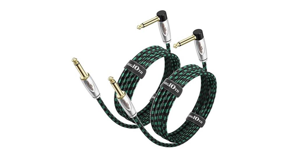 10 ft guitar cable pack