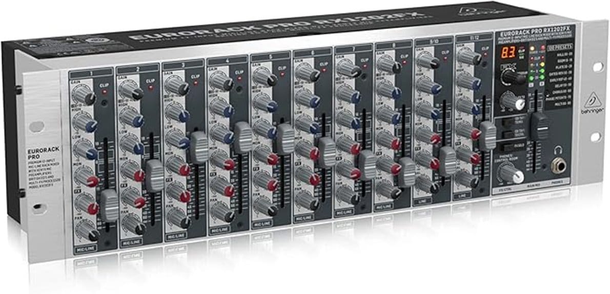 12 input rack mixer