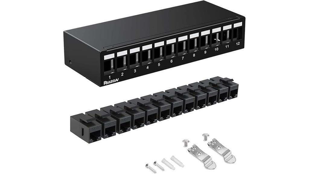 12 port cat6 patch panel