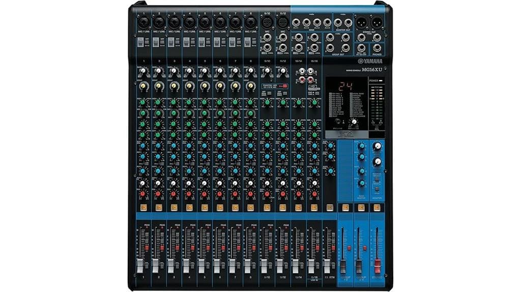 16 channel mixer with effects