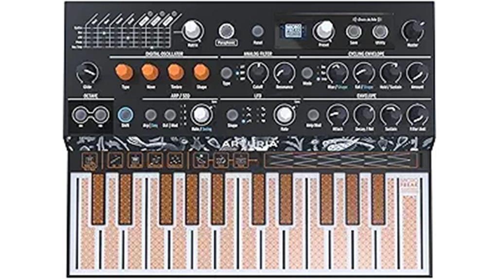 25 key hybrid synthesizer keyboard