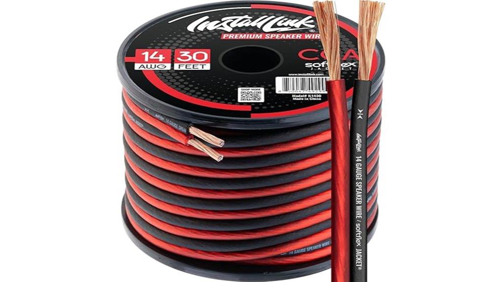 30ft 14 gauge speaker wire