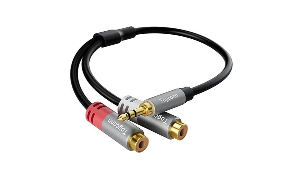 3 5mm to rca splitter