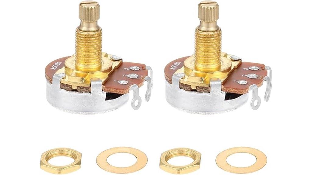 500k guitar bass pots