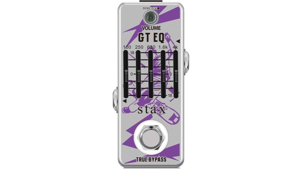 5 band guitar eq pedal