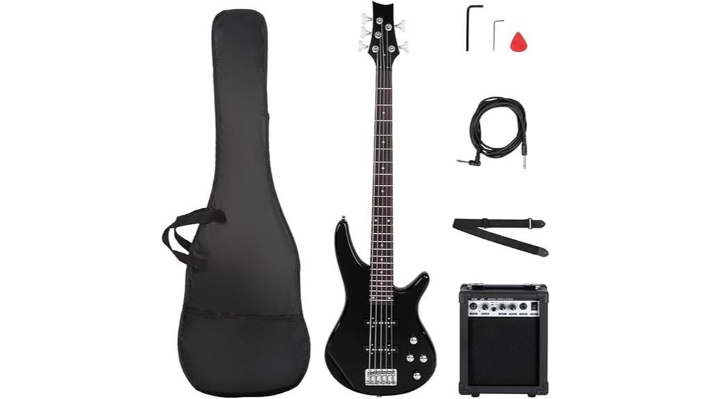 5 string electric bass guitar