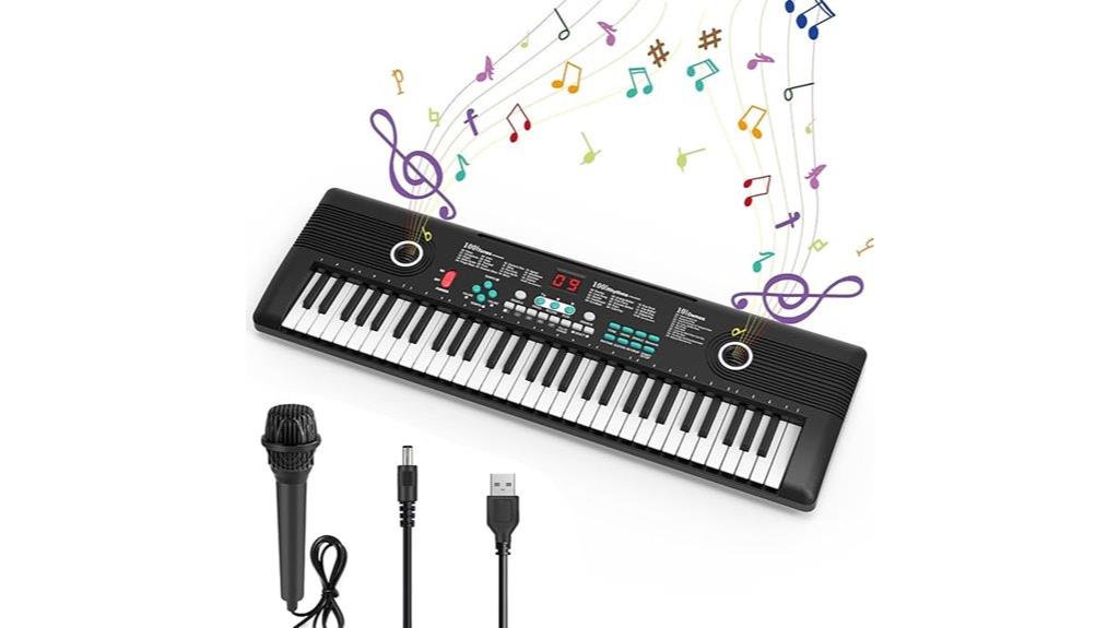 61 key digital piano system