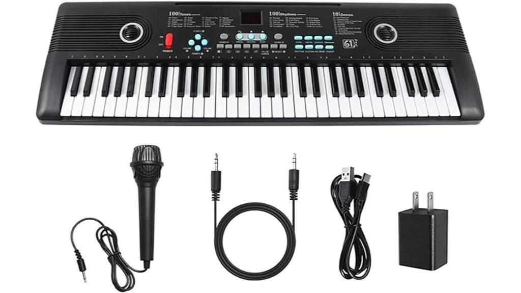 61 key electronic piano for kids