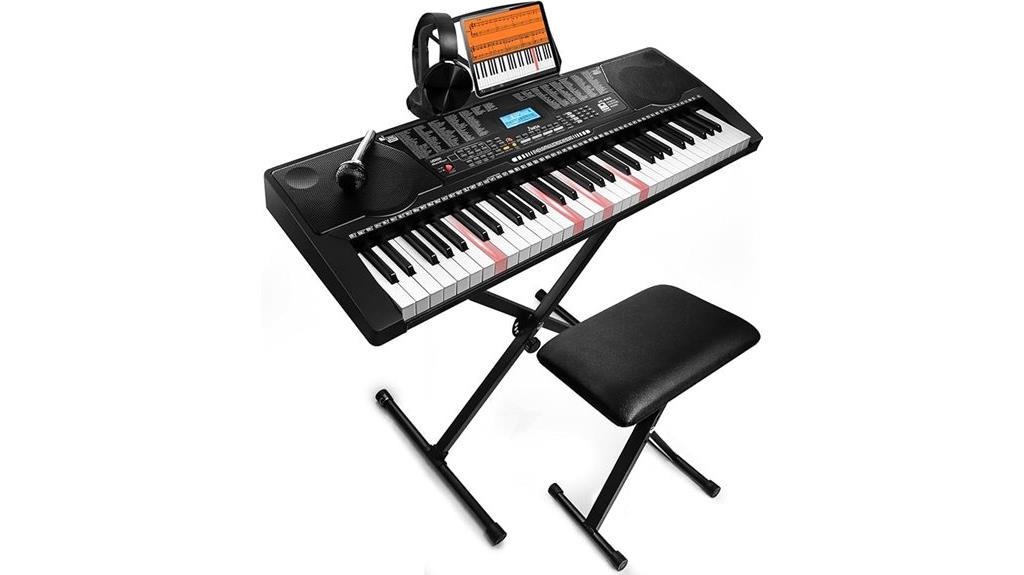 61 key keyboard with accessories