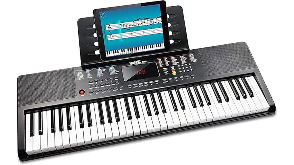 61 key keyboard with stand