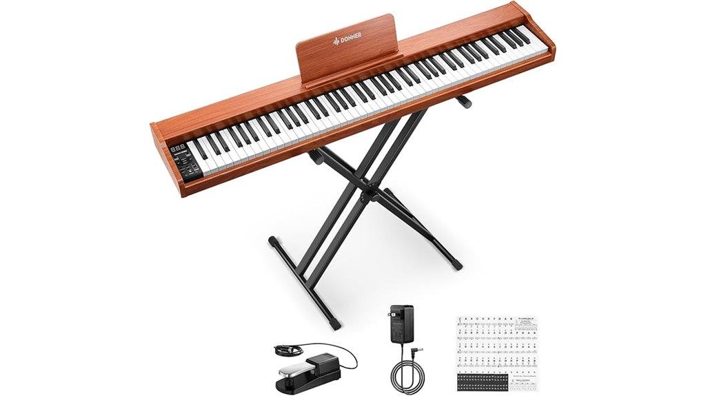 88 key digital piano package