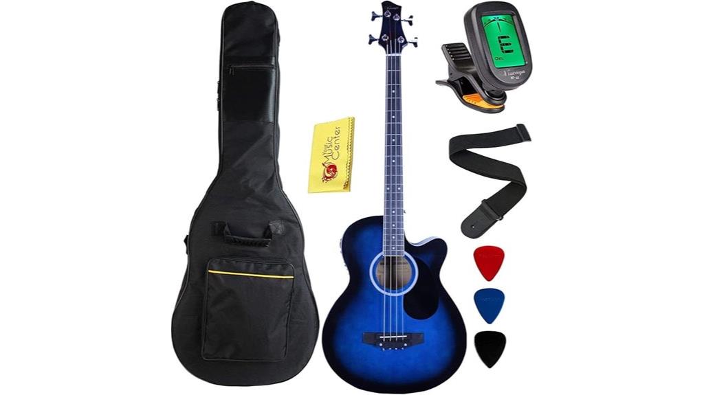 acoustic electric bass guitar