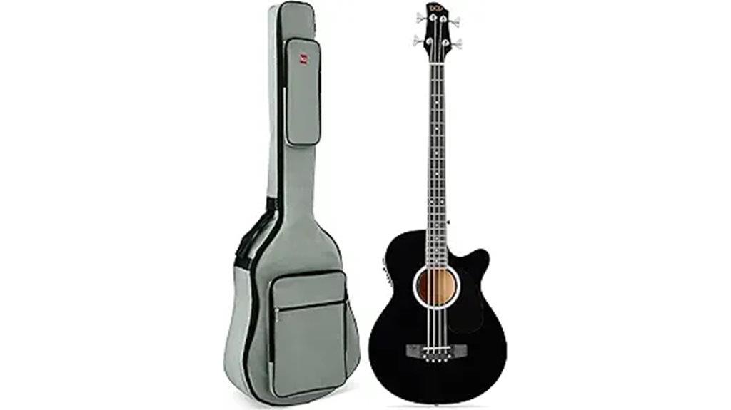 acoustic electric bass guitar