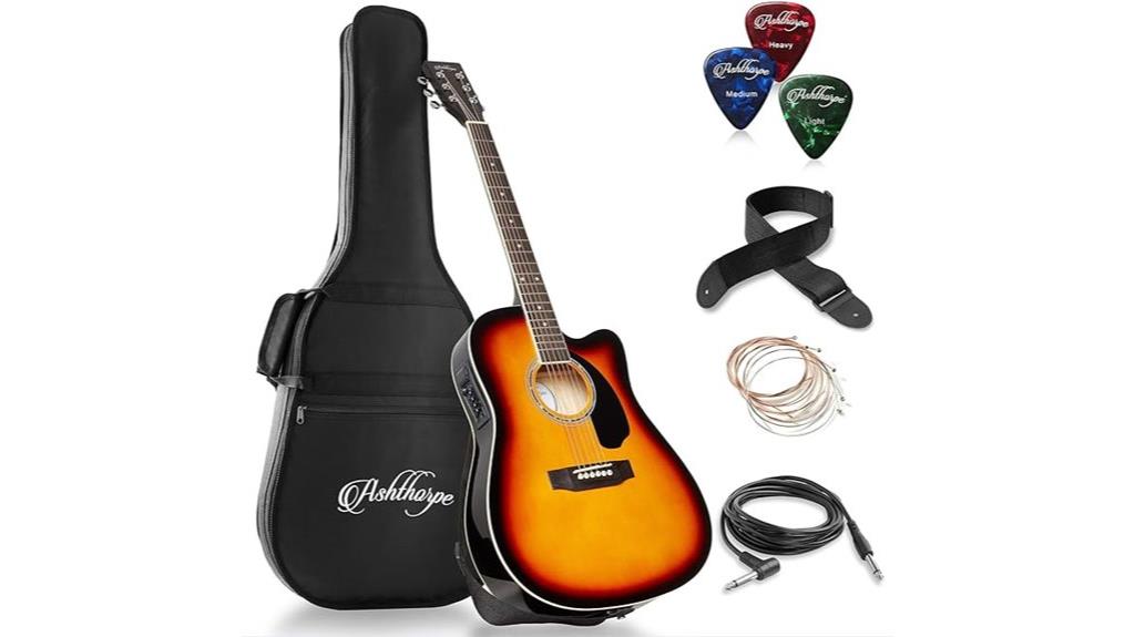 acoustic electric guitar package deal