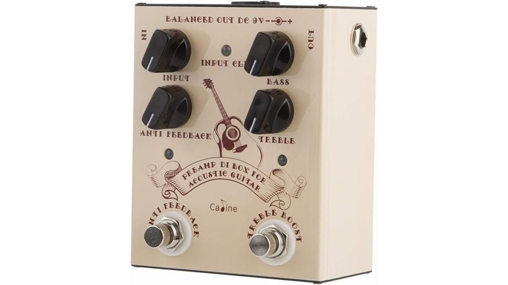 acoustic guitar di box features