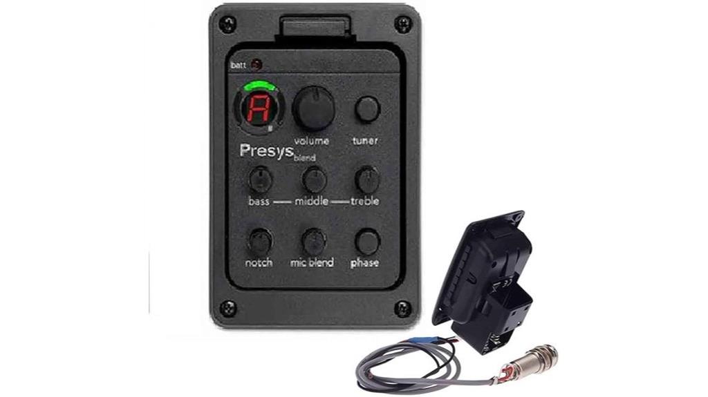 acoustic guitar onboard tuner