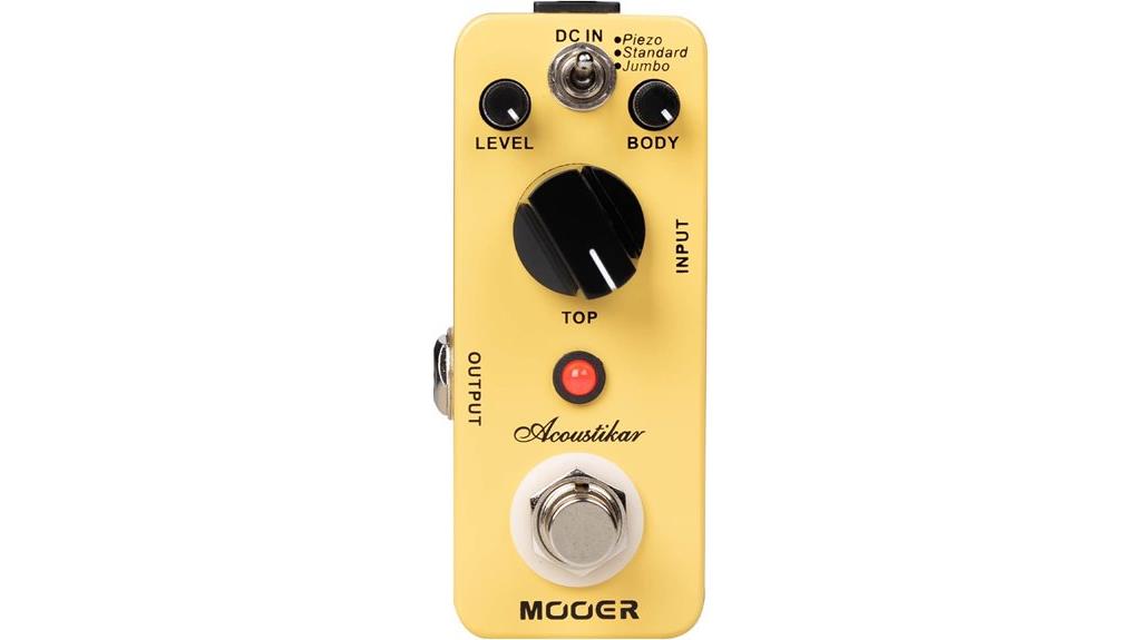 acoustic guitar pedal simulator