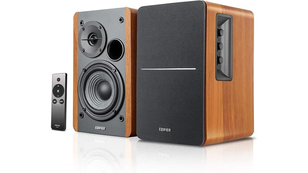 active stereo bookshelf speakers