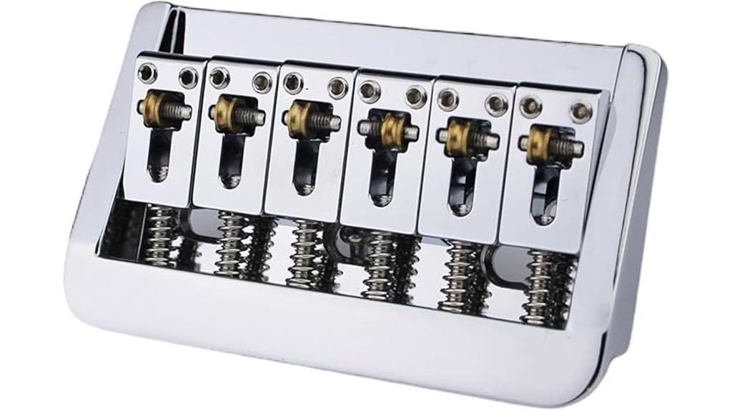 adjustable chrome guitar bridge