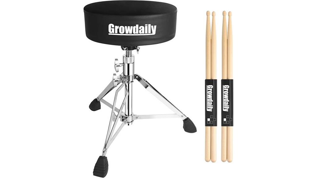 adjustable drum throne set
