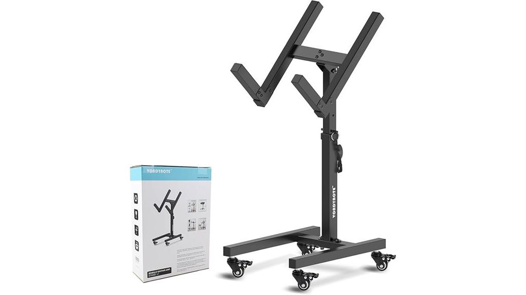 adjustable mobile guitar stand