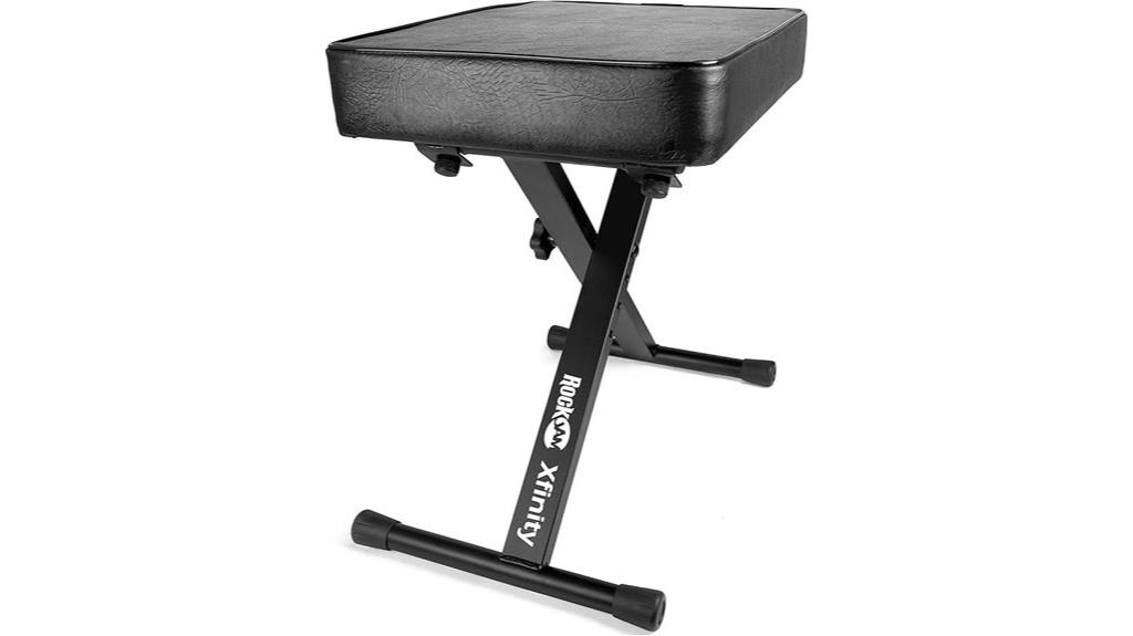 adjustable padded keyboard bench