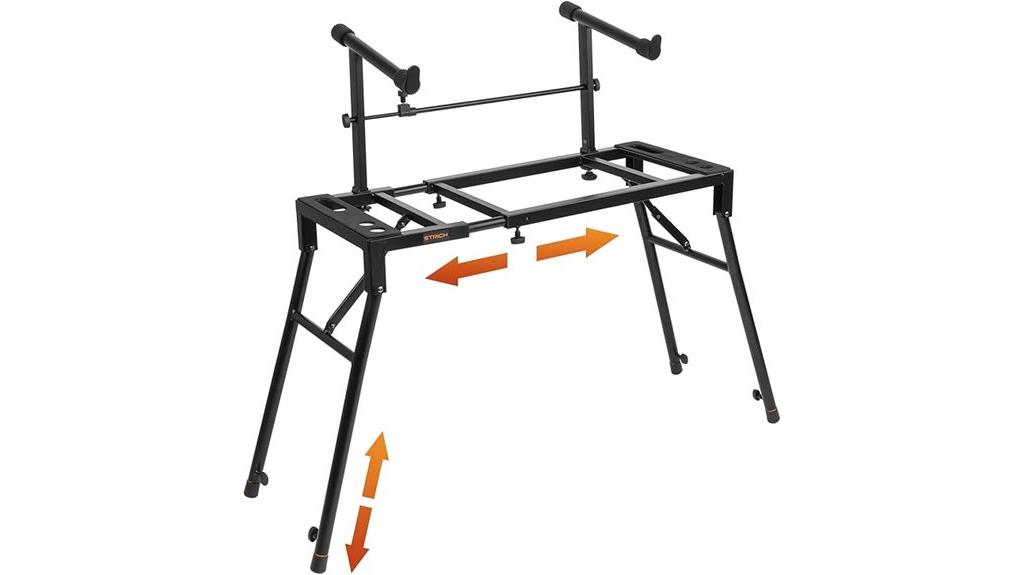 adjustable portable piano stand