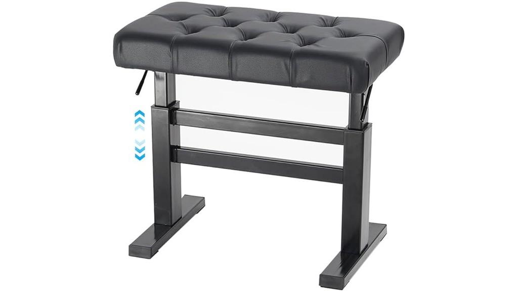adjustable pu leather bench