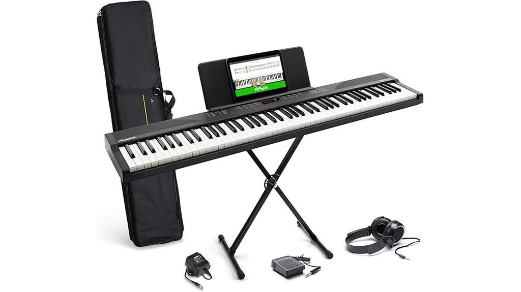 alesis 88 key piano bundle