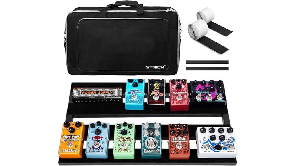 aluminum pedalboard with bag