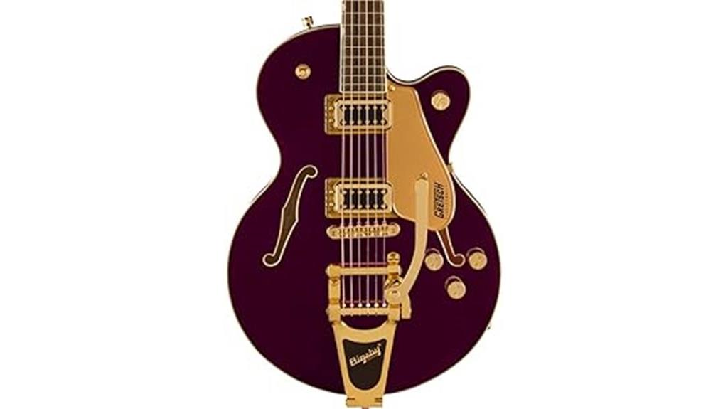 amethyst centerblock electric guitar