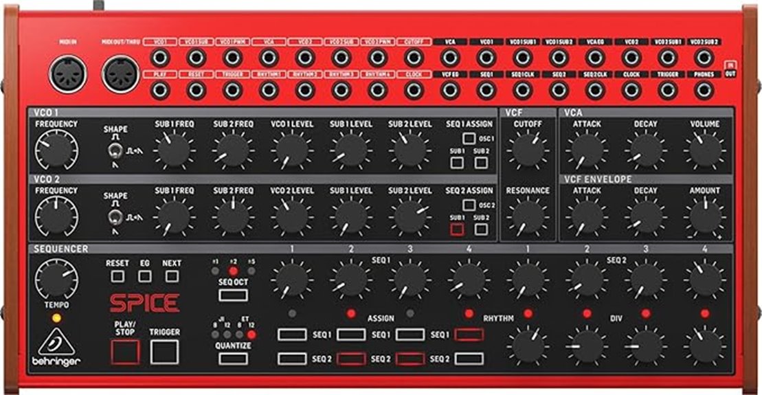 analog semi modular synthesizer design
