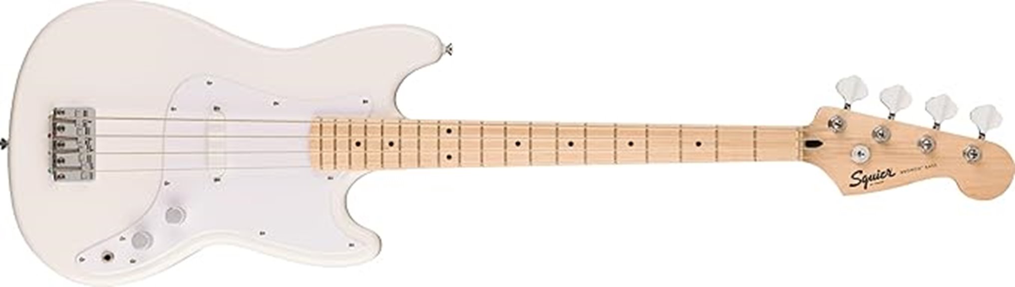arctic white bass guitar