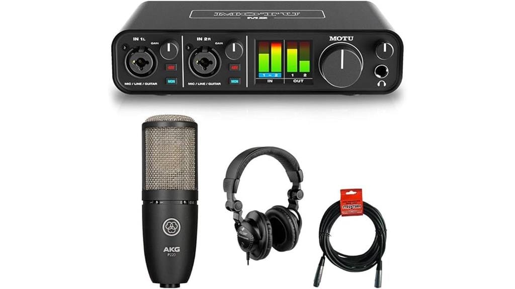 audio interface and microphone bundle