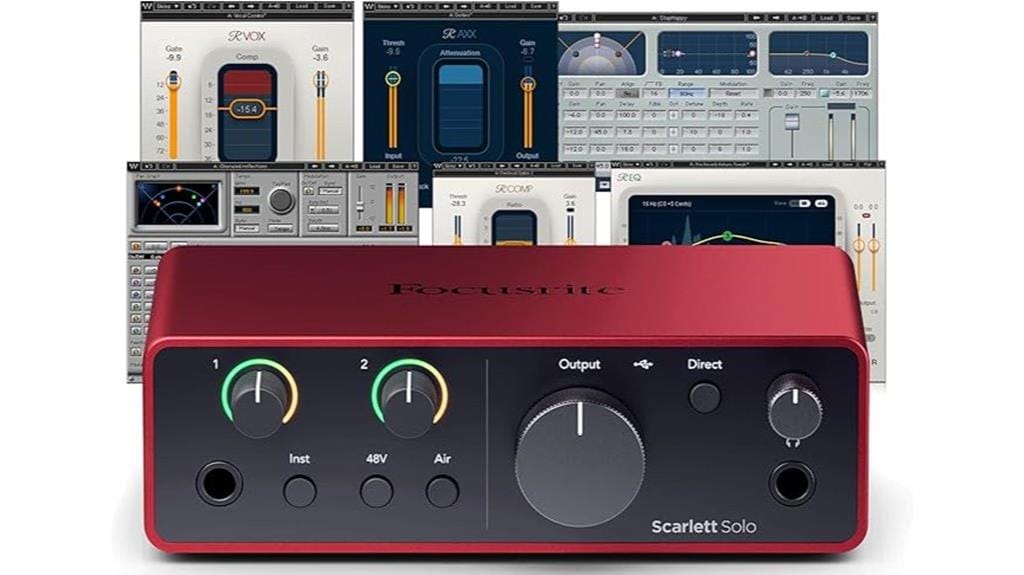 audio interface with software