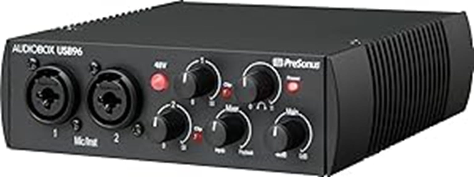audio interface with software