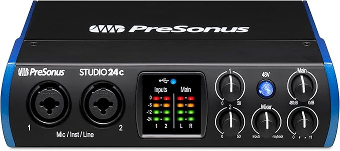 audio interface with software