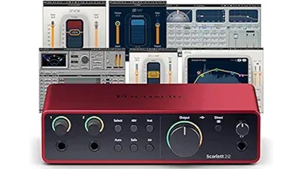 audio interface with software