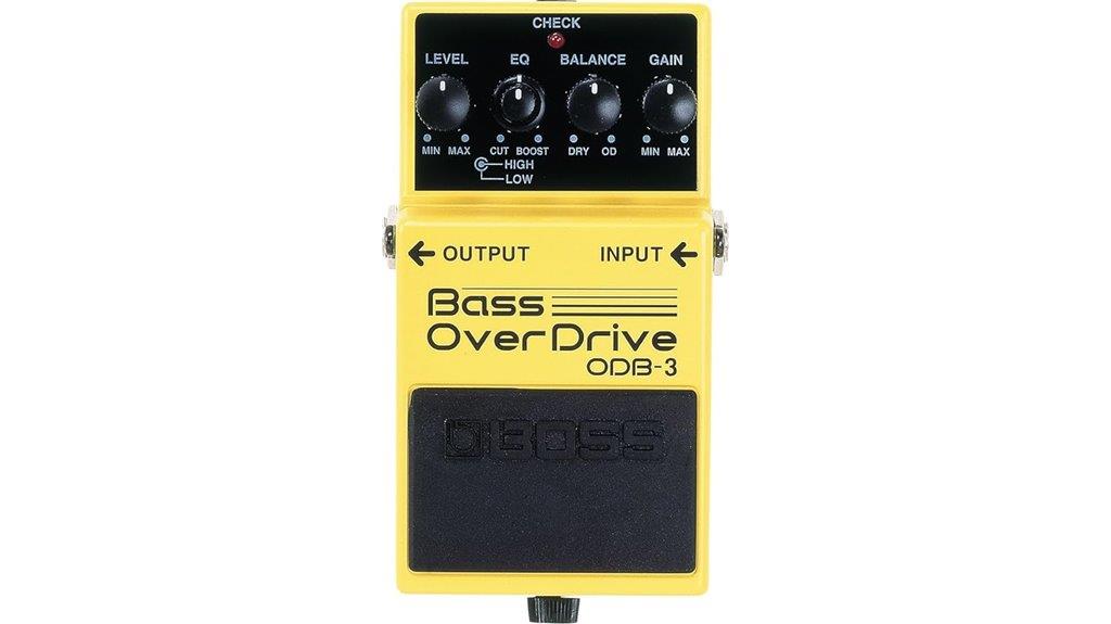 bass overdrive effects pedal