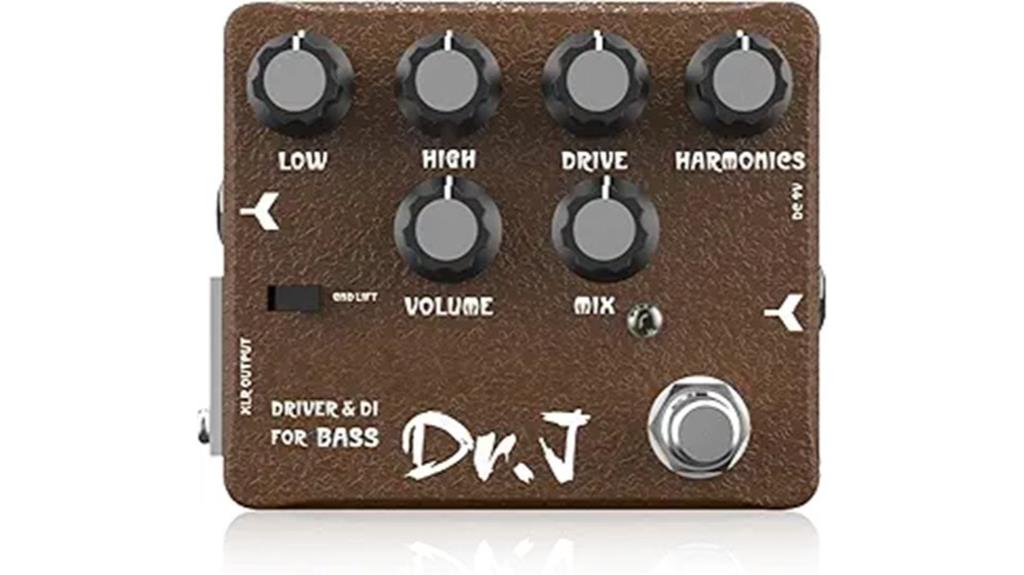 bass overdrive pedal features