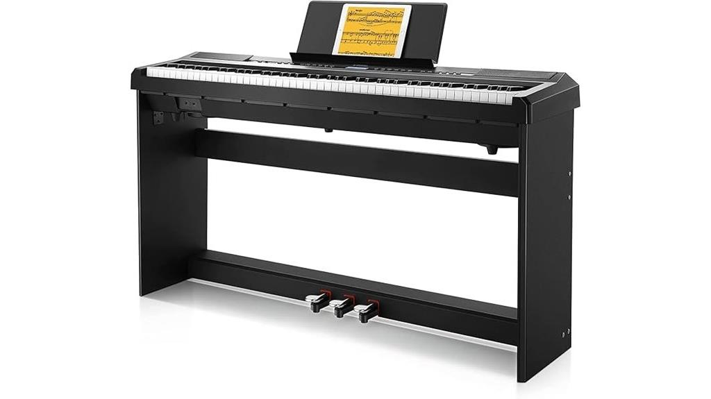 beginner digital piano set