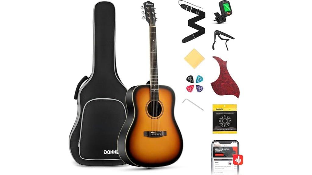beginner full size acoustic guitar