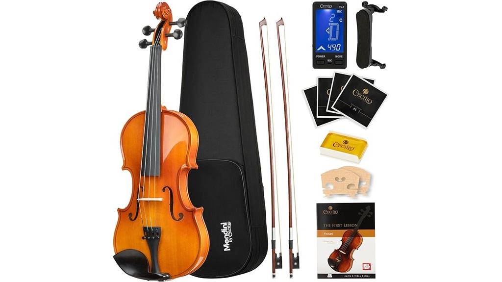 beginner full size violin set