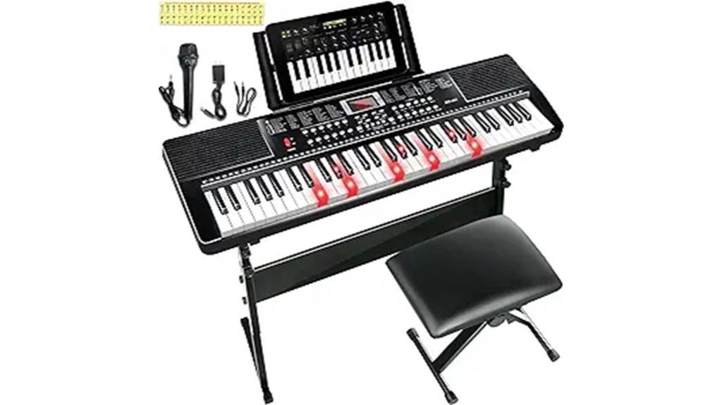 beginner keyboard with lights
