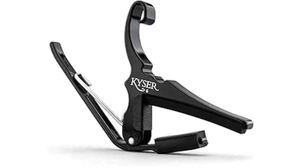 black 6 string guitar capo