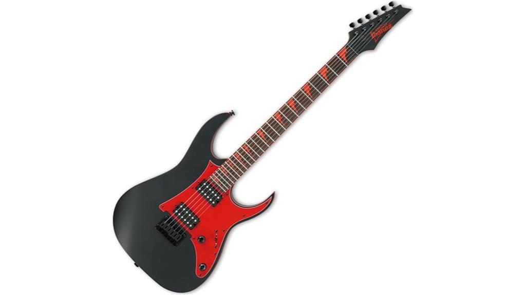 black flat ibanez guitar