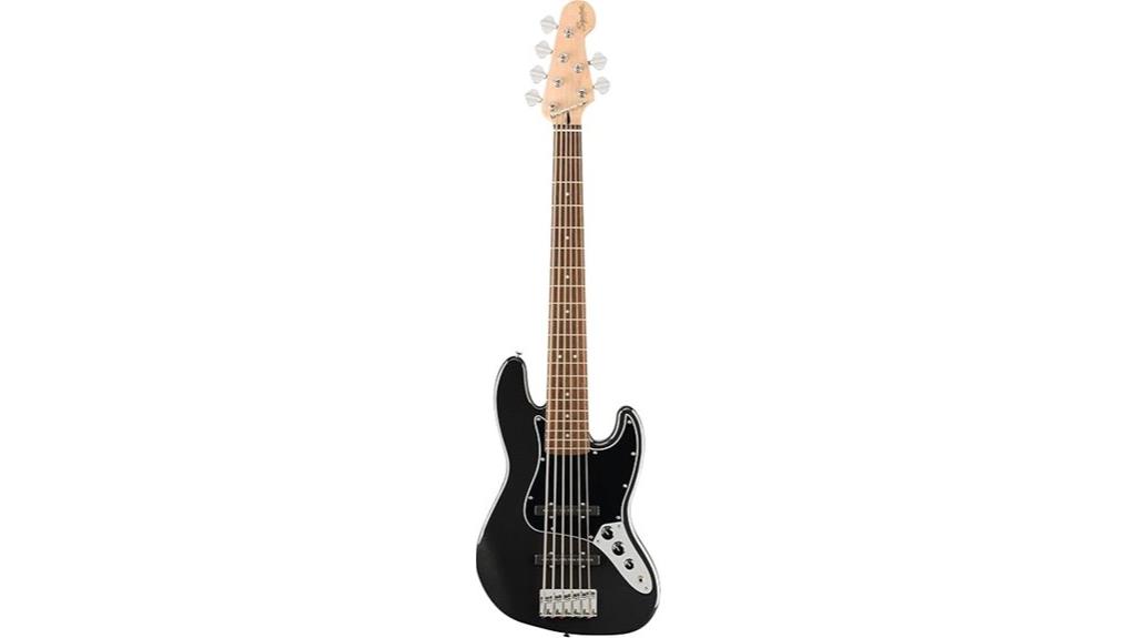 black metallic jazz bass