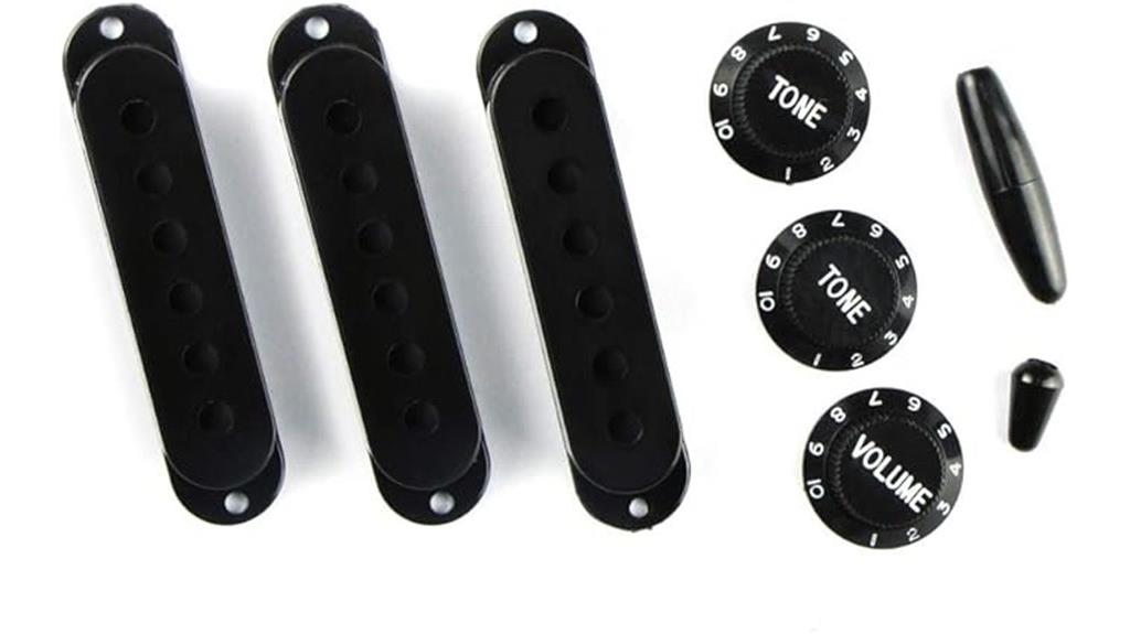 black pickup cover knobs