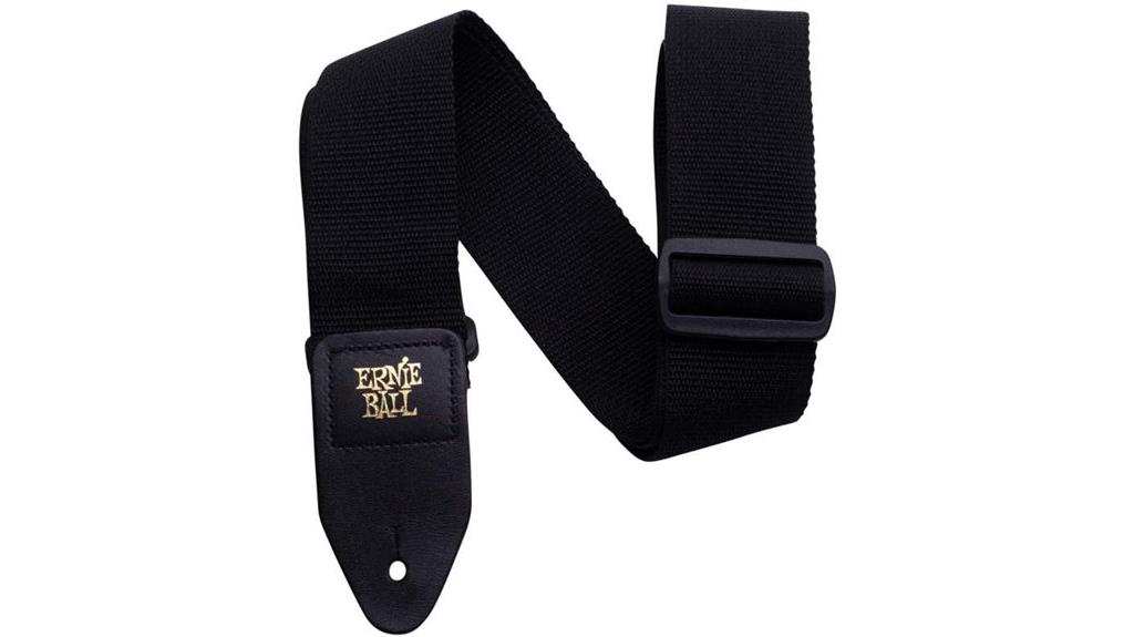 black polypro guitar strap